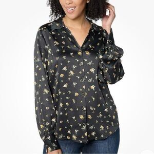 Estate Black Floral Blouse